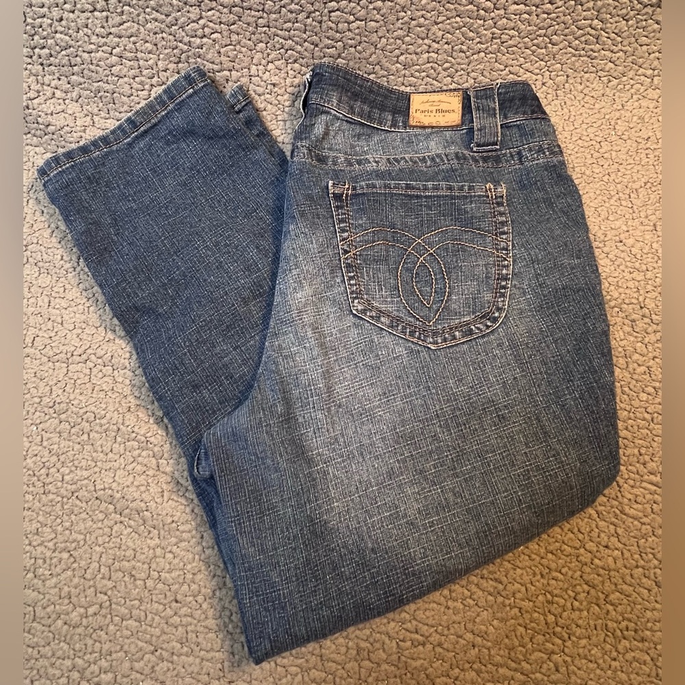 Paris‎ Blue Denim Capris Women’s Size 18